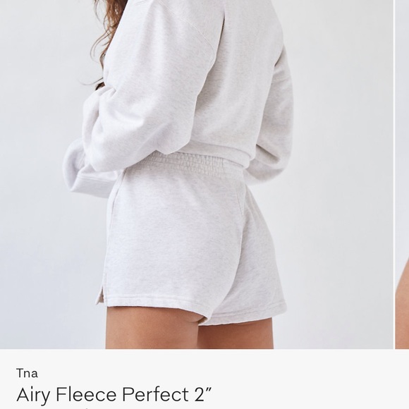 NWT TNA airy fleece perfect 2” shorts